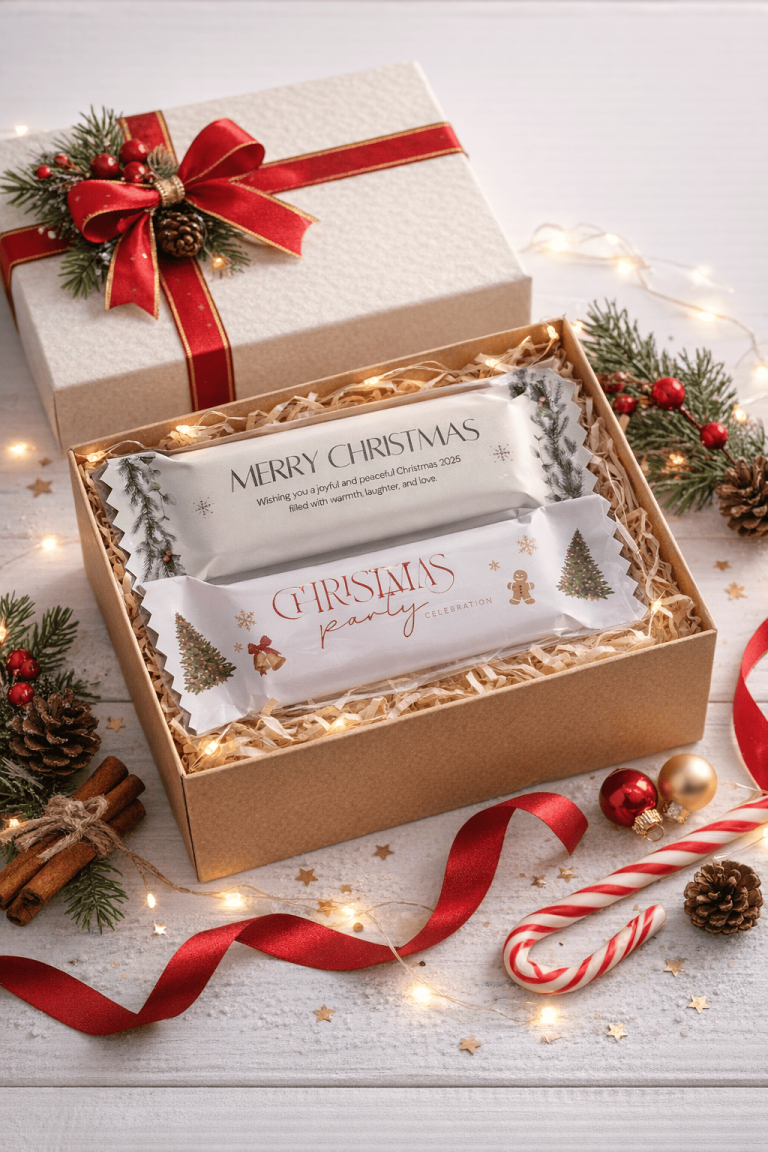 Custom Branded 2 Finger Chocolate Pack of 12